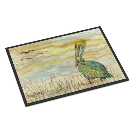 Carolines Treasures 18 x 27 in. Pelican Yellow Sky Indoor or Outdoor Mat SC2024MAT